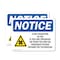 Signmission Radiation & Laser Sign, 5 in H x 7 in W, Vinyl Decal, Rectangle OS-2PACK-NS-D-57-L-19081 - alternate 1